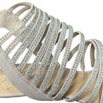 Vince Camuto  Kipper Heels 8M True Sand Suede Embellished Strappy Heels Showgirl Photo 13