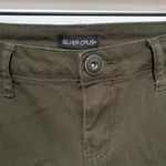 Silver Crush  Hunter Green Distressed Jeans Size 5/6 Photo 95