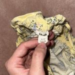 Garage  Floral Flowy Cropped Spaghetti Strap Tank Top Yellow Summer Vacation Photo 3