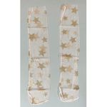 Tan Nude Gold Sheer Glitter Star Stars Anklets Ankle Socks Hosiery Lingerie ✨ Size none Photo 1