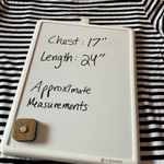 Cable & Gauge  | Black White Stripe Tee Shirt Short Sleeve Womens Small Photo 5