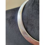 Women's Silver Flat Snake Chain Necklace With Lobster Clasp Elegant Jewelry Gold Photo 4