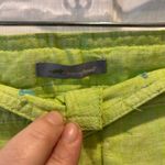 Horny Toad Women's 100% Linen Bright Green Casual Shorts Size 14 Resortwear Photo 5