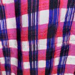 Anthropologie NWT $110  Purple Motif Checked Knee Length Dress XS Photo 9