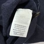 J.Crew Sweater Buttoned Boat Neck Navy Blue Nautical Coastal Casual Womens S/M Photo 4