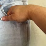 Simple Society Light Wash Distressed High Rise Mom Jeans Photo 2