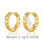 Boutique NEW dainty twisted chain ear buckle earrings Photo 3