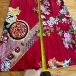 Natori  Private Luxuries Gown Size Medium Red Charmeuse Silky Slip Nightgown Photo 4