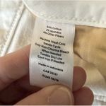 Talbots  Womens Size 16 Slim Ankle Pants Off White Corduroy Sparkly Pockets Photo 5