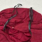 Ivanka Trump  Wine Red Crepe Flutter Midi Sleeveless Lined Formal Dress Women’s M Photo 5