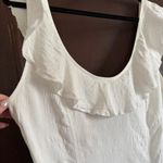 Free People  | Intimately White Uh Huh Ruffle Neck Bodysuit | Large Photo 3