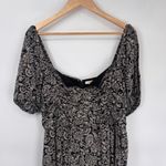 Boden Jumpsuit Womens 12R Black White Paisley Print Viscose Pockets Wide Leg Size 12 Photo 3