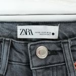 ZARA  Jeans Womens 0 (24x31) Gray Black Slim Fit Full Length Button Fly Mid Rise Photo 4