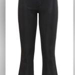 L'Agence L’Agence Kendra High Rise Cropped Flare Jeans in Coated Noir N104-18 Photo 10