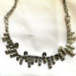 Silver tone rhinestone dainty choker necklace Photo 7