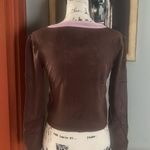 Mischa Barton Cropped Cardigan (M) Brown Size M Photo 3
