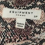 Equipment  Femme Womens Reptile Snake Print Shirt Blouse‎ Small Photo 3
