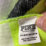 Victoria’s Secret PINK Neon citrus oversized blanket scarf NEW cozy,cute,warm Black Photo 3