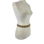 Women’s Western Cowgirl Boho Link Suede Leather Belt in Tan Photo 2