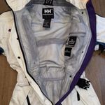 Helly Hansen  White Ski & Snow Jacket with Purple and Blue Accents Photo 6