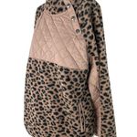 Abercrombie & Fitch Asymmetrical Snap Up Fleece Animal Print Photo 2