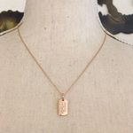 LA Gem sterling “d” monogram dog tag necklace Gold Photo 0