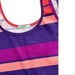 Local green striped long tank top multicolor SM Purple Photo 2