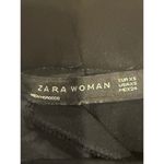 ZARA  Straight Leg Career Trouser Dress Pants Pockets Clasp Button Close XS Black Photo 5