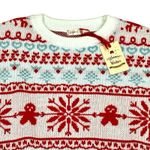 NWT Snowflake Size S/M Chunky Cotton Knit Holiday Sweater Icelandic Size M Photo 1