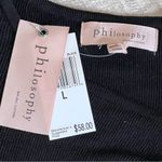 Philosophy  black sweater size large Photo 4