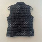 Colebrook Essentials LOFT black and white polka dot puffer vest size small NEW Photo 9