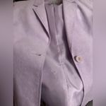 Vintage Suede Lavender Blazer by Signatures Size 12 Purple Photo 10