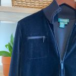 Ralph Lauren Lauren Full Zip Velour Jacket, S Photo 2