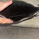 Society 6 canvas makeup bag in a cute tiger print. Blue Photo 2