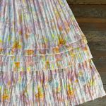 Current Air Anthropologie Sereia Shirred Pleated Watercolor Midi Dress Sz S ๐งก๐ Photo 13
