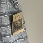 Habitat NEW  - Linen Black Striped Dress Photo 6