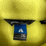 Eddie Bauer  Polartec First Ascent Bright Neon Yellow Zip Up Fleece Jacket Sz 2XL Photo 4