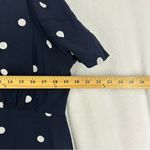 Old Navy  Polka Dot Short Sleeve Maxi Summer Dress Button Womens Large Blue Photo 5