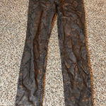 Level 99 Snakeskin Print Ultra Skinny Jeans Gray Animal Print Size 25 Photo 0
