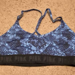 PINK - Victoria's Secret VS PINK Victoria’s Secret Ultimate Sports‎ Bra Navy Blue Black Size Large Photo 0
