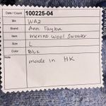 Ann Taylor  Merino Wool Cardigan Blue Large Photo 8