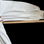 Azazie  Elegant White Long Sleeve Square Neck Wedding Dress with Button Detailing Photo 12