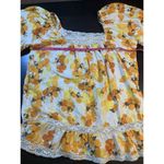 Nicole Miller Artelier  Blouse Women XL Cottage Prairie Top Farmcore Homestead‎ Photo 5