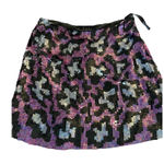 Nicole Miller NWT Collection Sequin Mini Skirt Pink Black Size 0 Retail $290 Photo 0