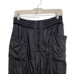 Free People  Black Utility Cargo Jogger Pants Sz S Photo 2