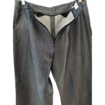 Carolina Herrera Silk Wide Leg Zip Back Pants Side Stitching Silver/Gray Size 6 Photo 7