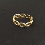 Gold tone Chunky Chain Bracelet with Colored Rhinestones Photo 1