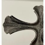 Sarah Coventry Limited Edition 1976 Biker Cross 3.5" Necklace Green Enamel Silver Photo 6