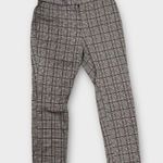 Nordstrom Rack Women’s Size M Plaid Pants Black White and Brown Photo 0