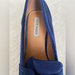 Steve Madden Cyylo Blue Velvet Loafers Shoes, Size 9M Photo 2
